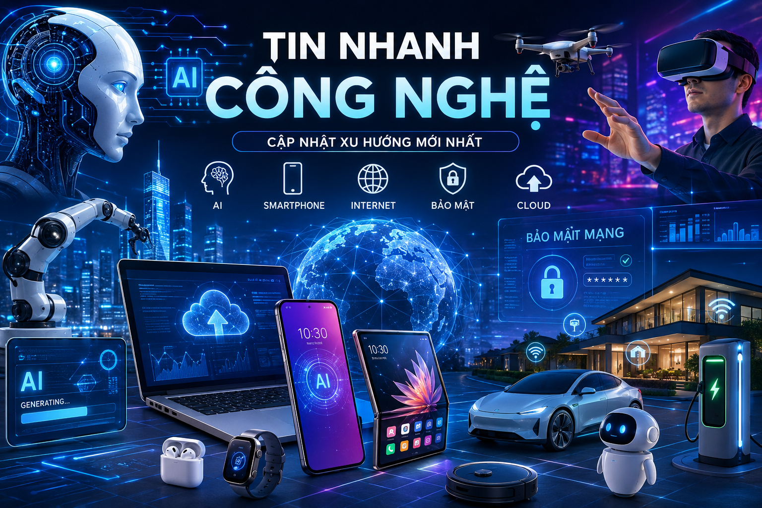 Tin Nhanh Công Nghệ 2026: AI, Smartphone, Internet Và Xu Hướng Công Nghệ Đang Thay Đổi Thế Giới