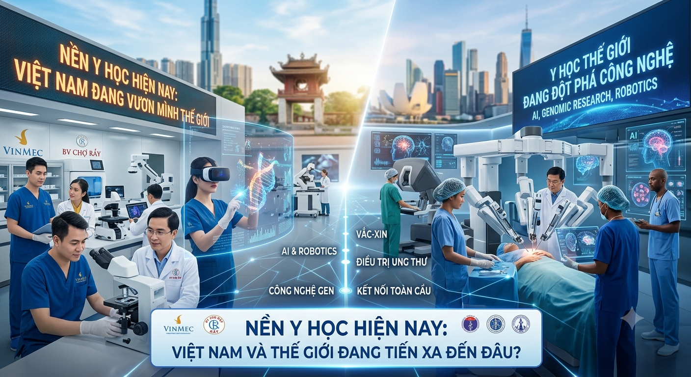 NỀN Y HỌC HIỆN NAY: VIỆT NAM VÀ THẾ GIỚI ĐANG TIẾN XA ĐẾN ĐÂU?