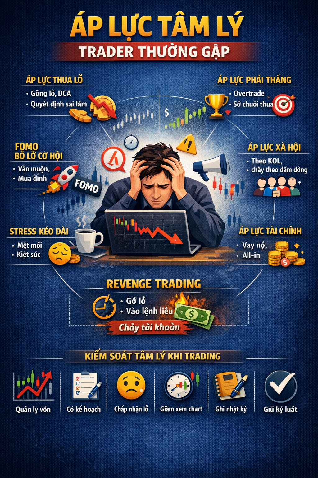 Áp lực tâm lý trong trading: Những điều trader nào cũng phải đối mặt