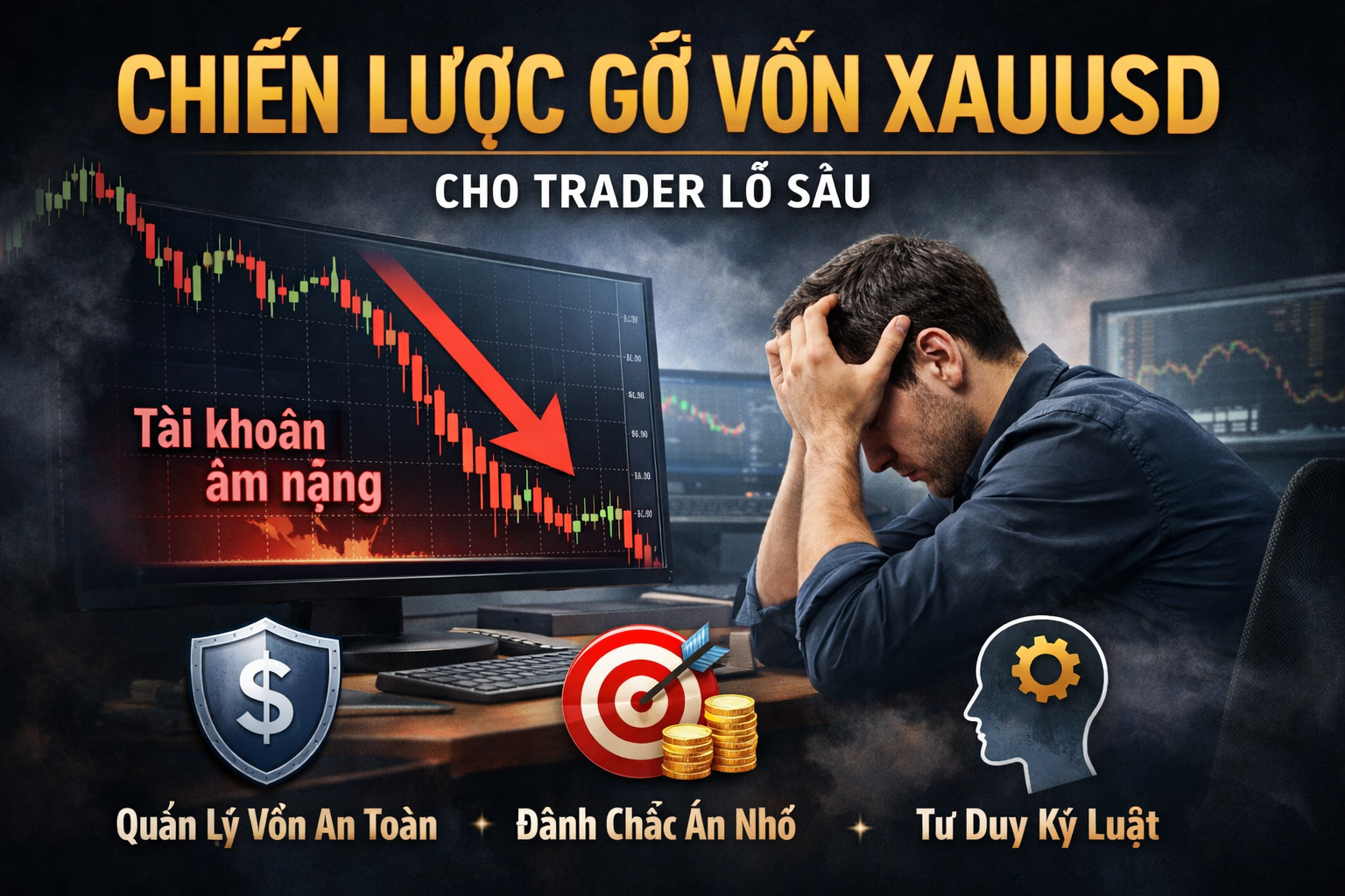 Chiến lược gỡ vốn XAUUSD hiệu quả cho trader đang lỗ sâu (Hướng dẫn thực tế)