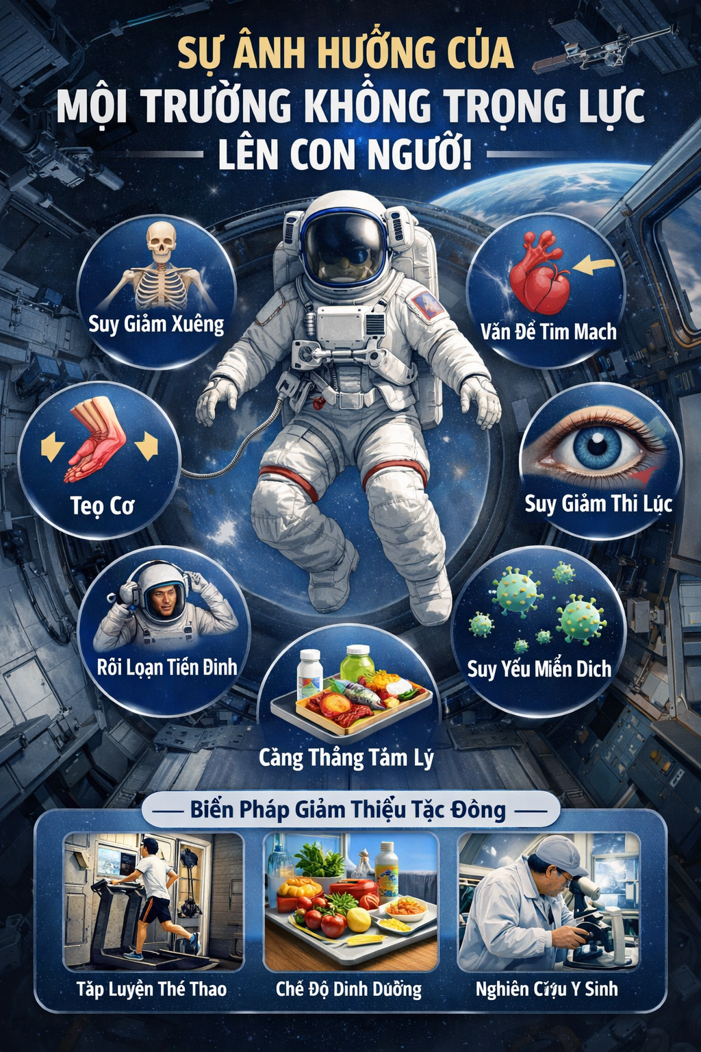Sự Ảnh Hưởng Của Môi Trường Không Trọng Lực Lên Con Người