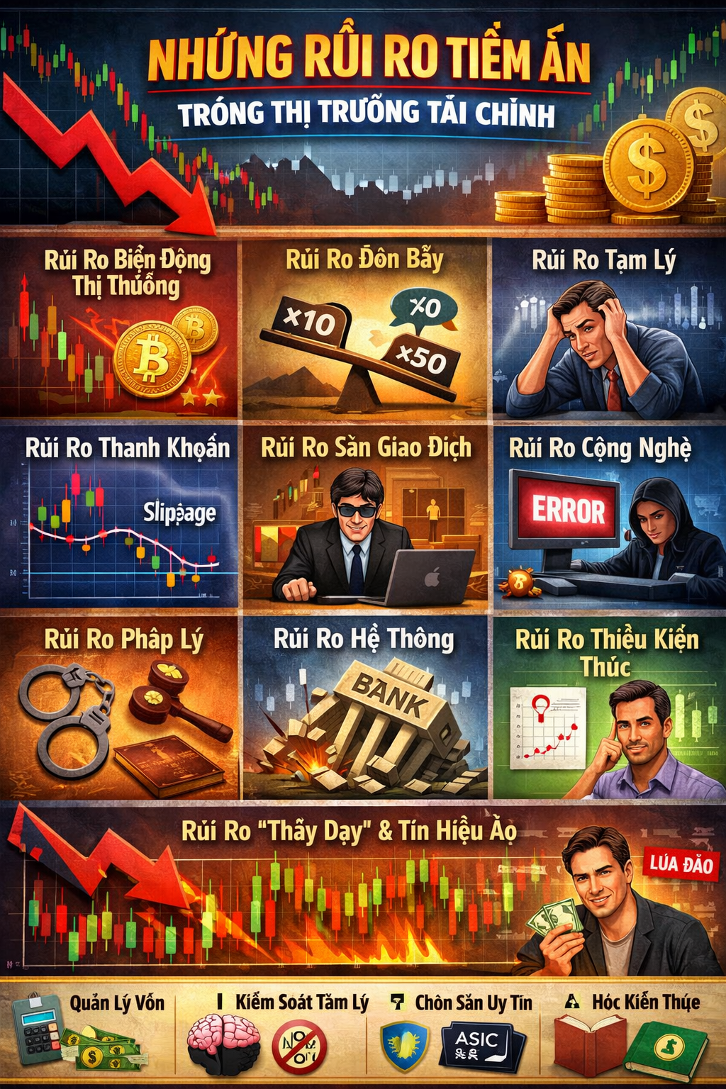 Những rủi ro tiềm ẩn trong thị trường tài chính mà bạn cần biết