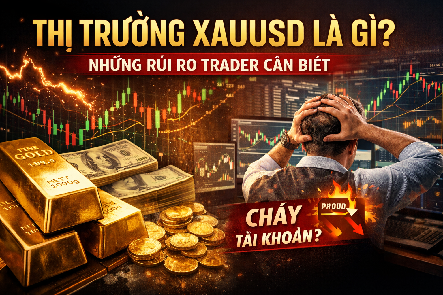 Thị trường XAUUSD là gì? Những rủi ro trader cần biết để không cháy tài khoản