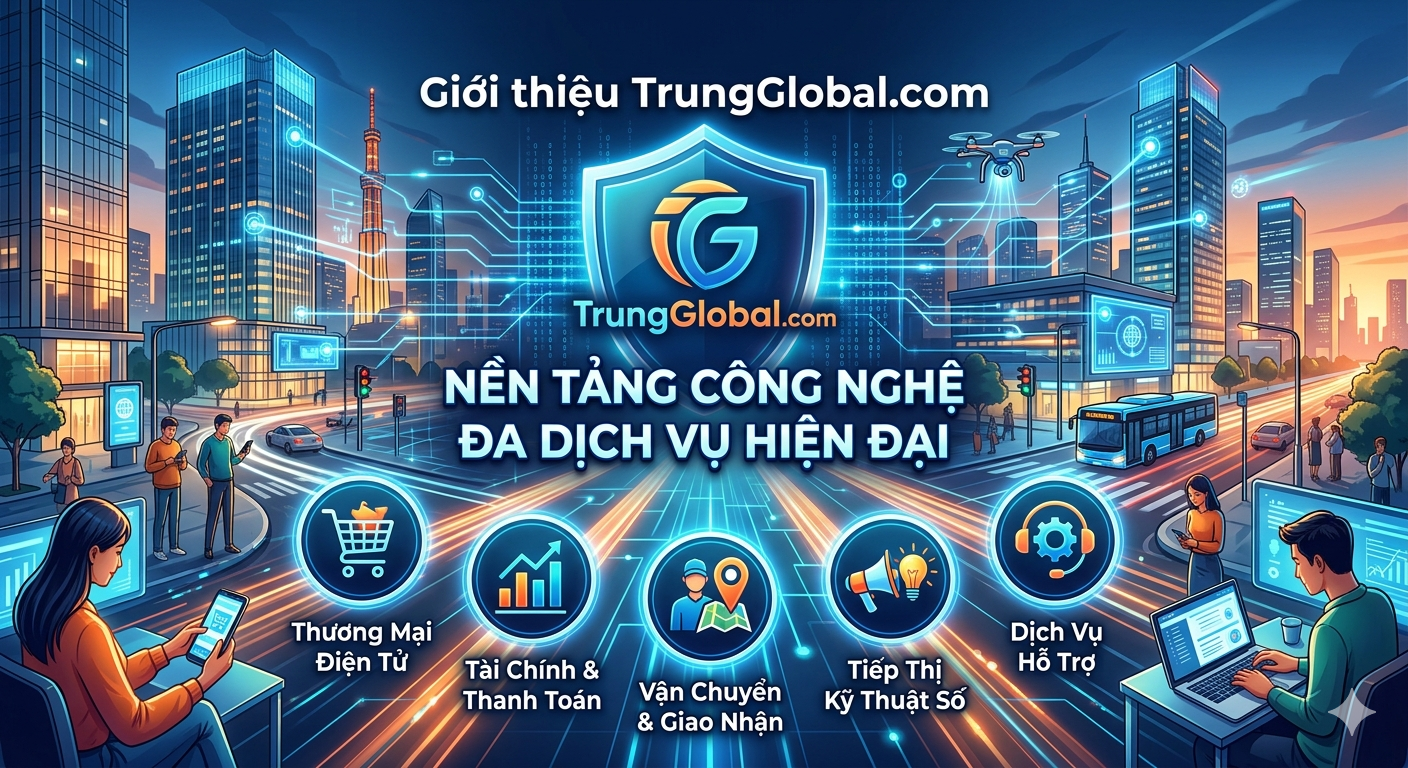 Giới thiệu TrungGlobal.com – Nền tảng công nghệ đa dịch vụ hiện đại