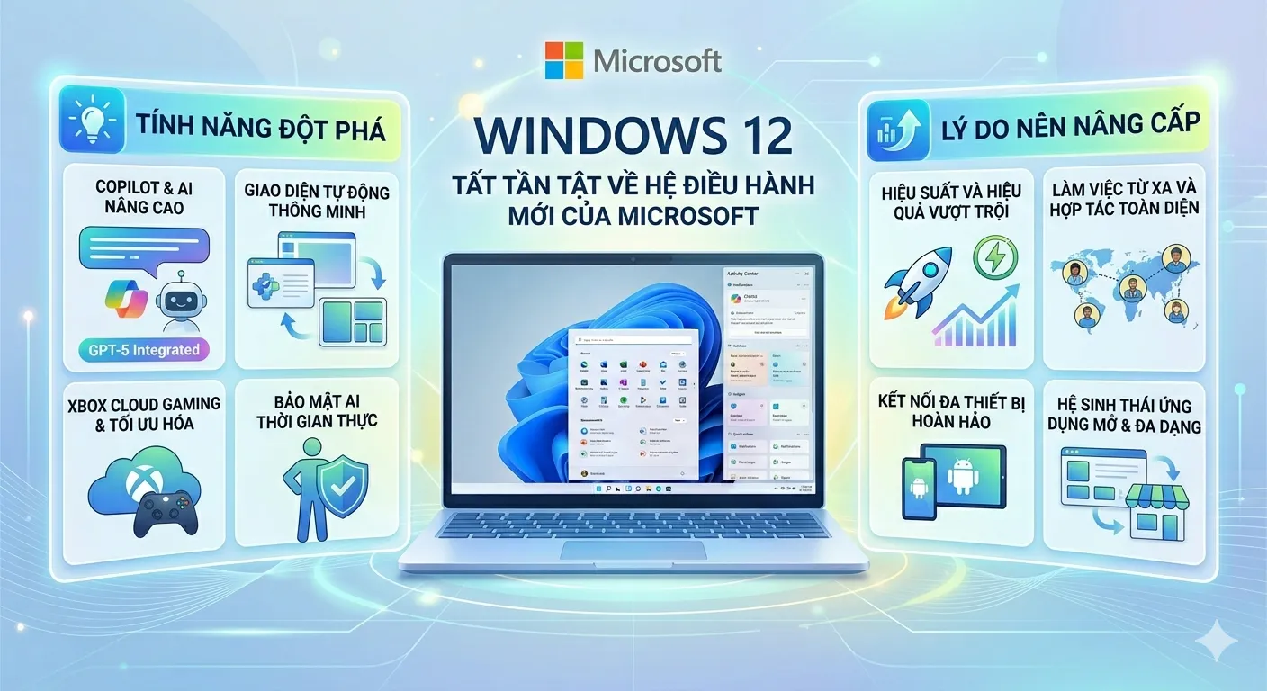 Windows 12: Tất Tần Tật Những Điều Cần Biết Về Hệ Điều Hành Mới Của Microsoft