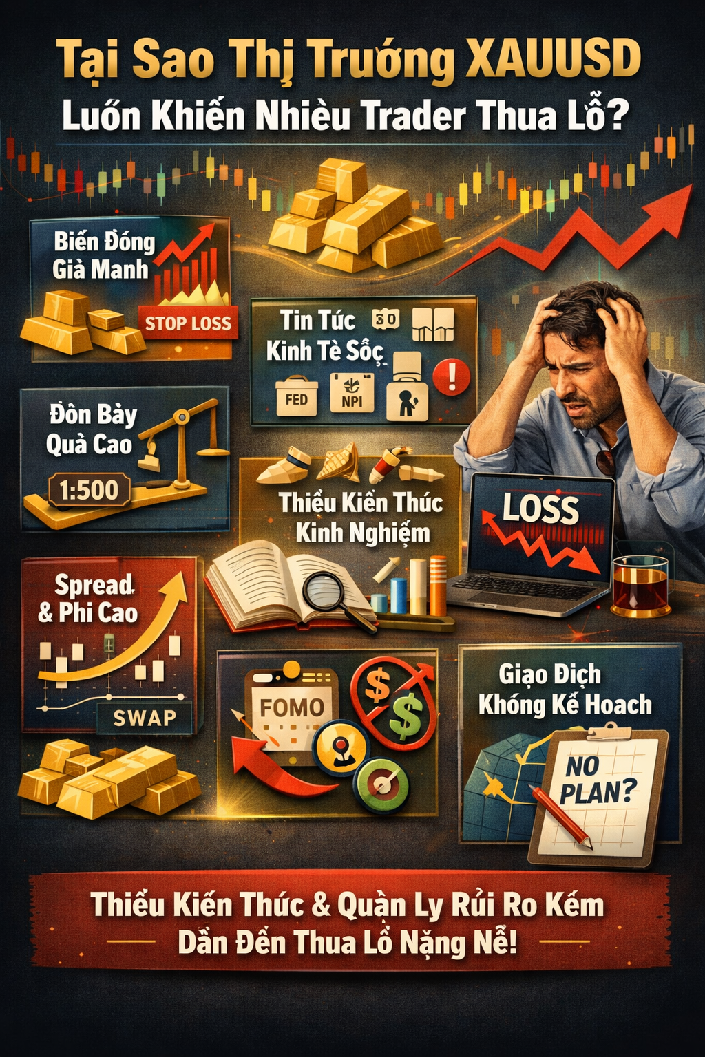 Tại Sao Thị Trường XAUUSD Luôn Khiến Nhiều Trader Thua Lỗ?