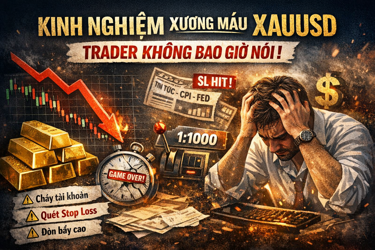 Kinh nghiệm xương máu khi trade XAUUSD mà trader chuyên nghiệp không bao giờ nói