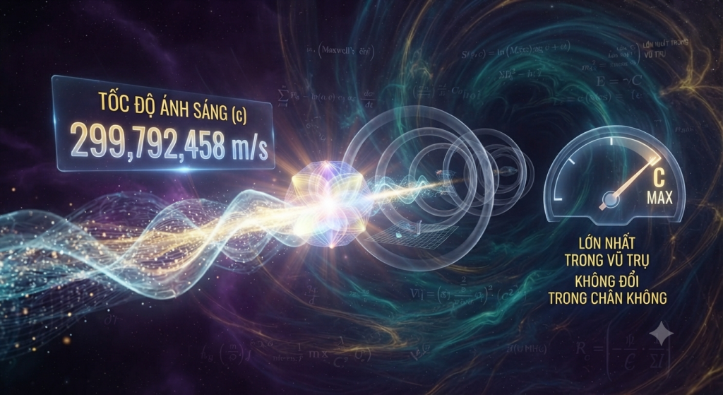 Photon chuyển động với tốc độ bao nhiêu?